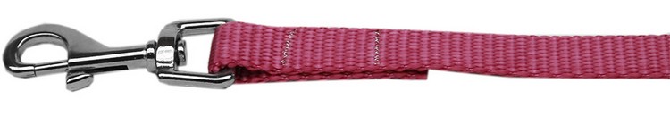 Plain Nylon Pet Leash 3/8in by 6ft Rose